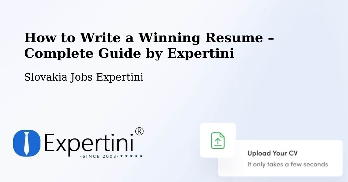 Resume Writing Guide for Job Seekers – Malacky - Malacky, Slovakia Jobs Expertini